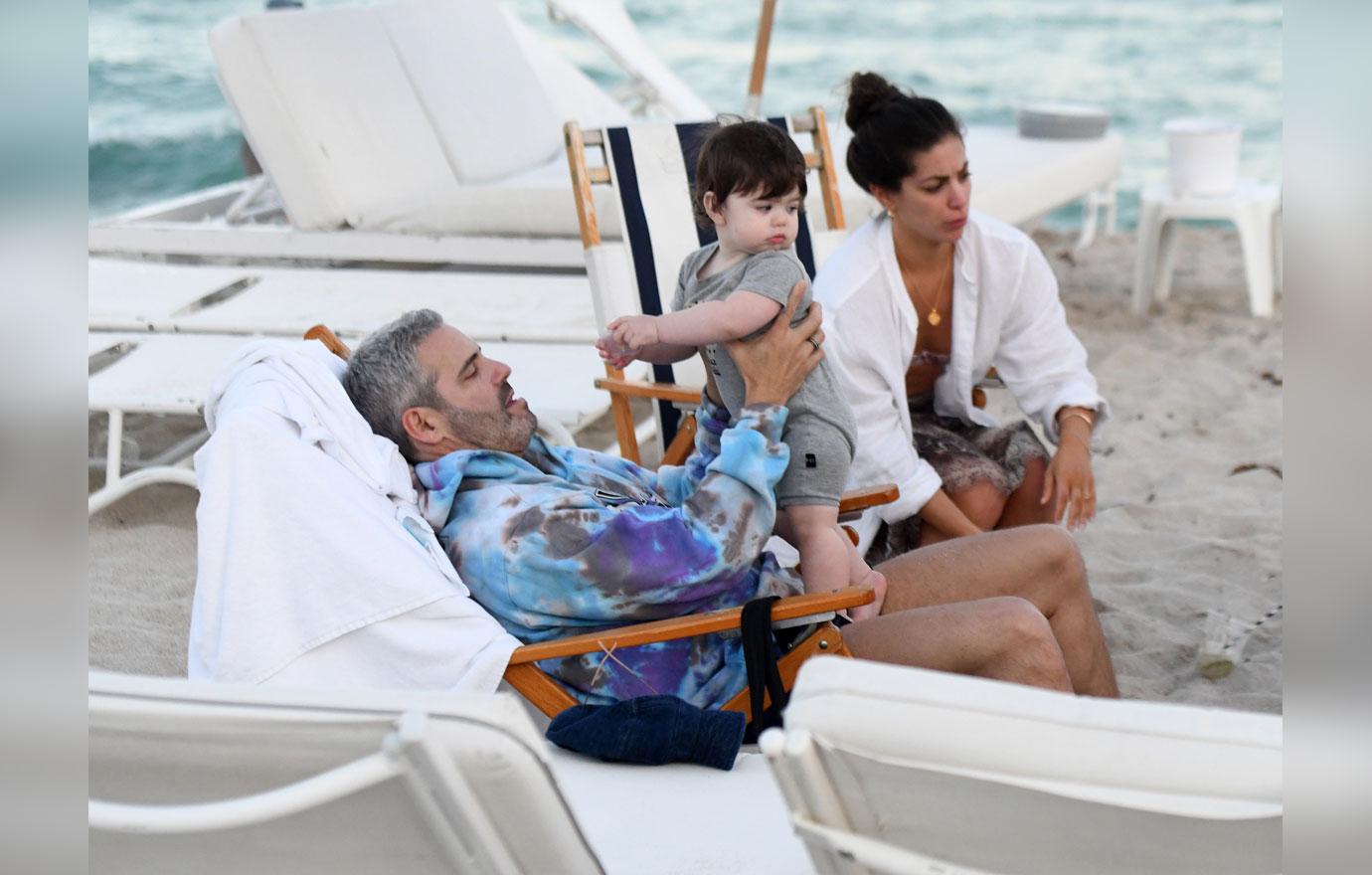 Andy Cohen Looks Buff On Beach With Baby Son