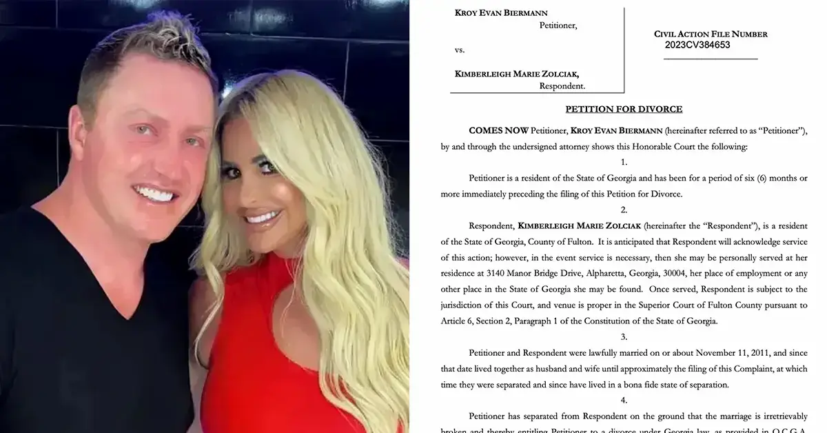 kim zolciak served divorce papers kroy outside georgia home