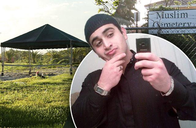 //Omar Mateen Orlando Shooter Buried Muslim Cemetery Miami pp