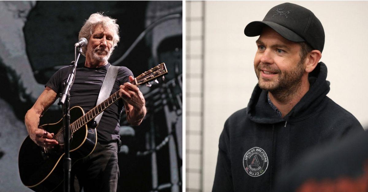 Split photo of Jack Osbourne and Roger Waters