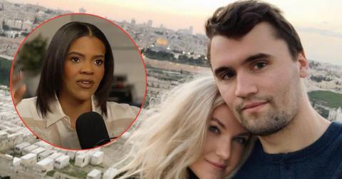 Composite photo of Candace Owens, Erika Kirk and Charlie Kirk