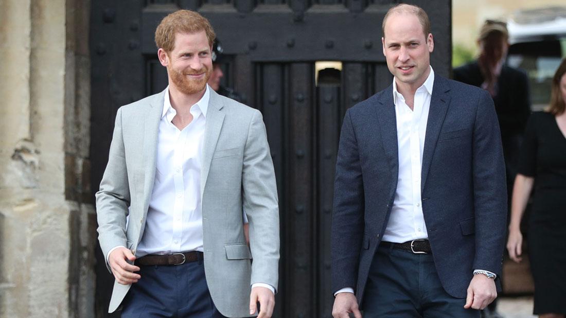 Prince Harry Walking With Prince William