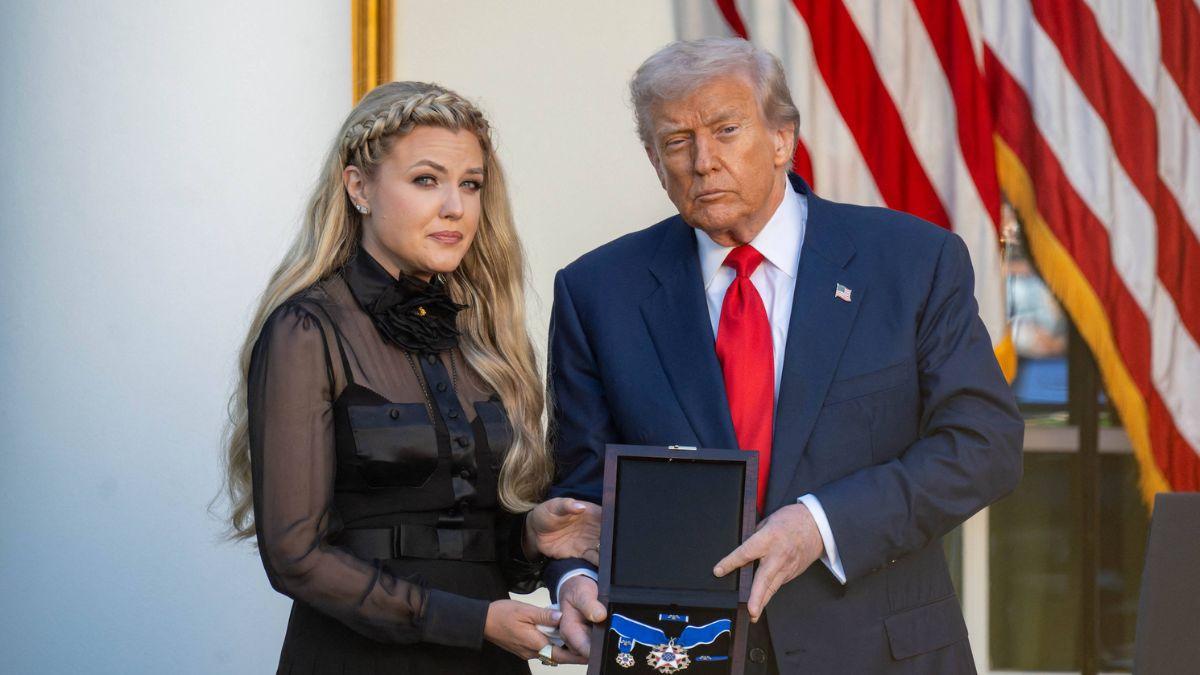 Photo of Donald Trump, Erika Kirk