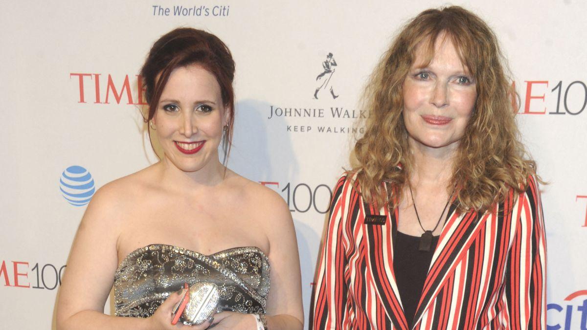 Photo of Dylan Farrow  and Mia Farrow