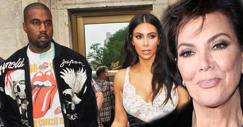 //kim kardashian kris jenner pushing away kanye hospital pp