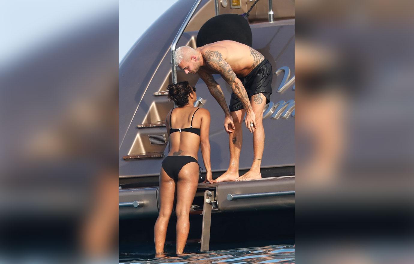 Christina Milian Matt Pokora PDA Yacht