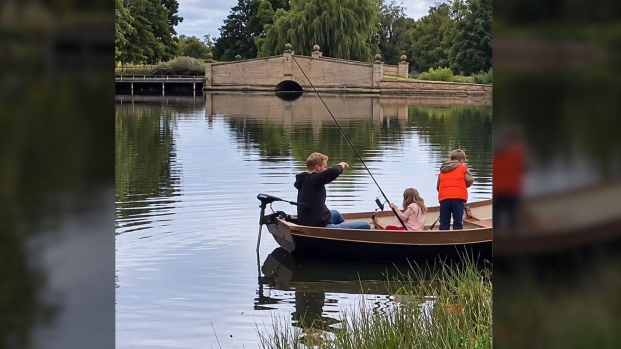 photo of Prince Harry fishing