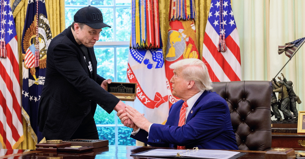Photo of Donald Trump and Elon Musk