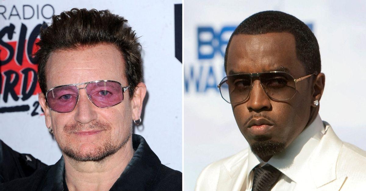 bono haunted sean diddy combs kiss  golden globes