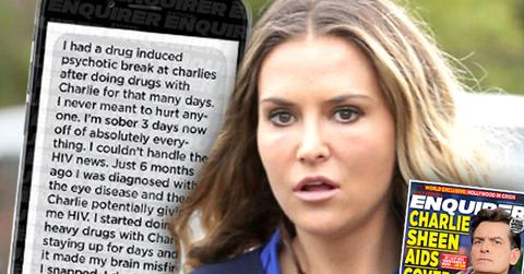 Charlie Sheen HIV Positive Brooke Mueller Text