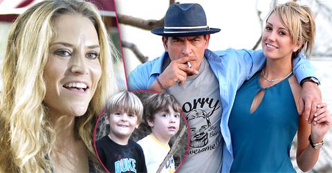 //brooke mueller lets charlie sheen porn star brett rossi see children bob max sheen wide