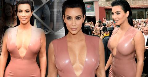 Kim Kardashian Latex Dress Nashville Photos