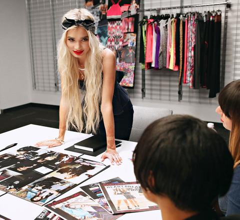 //Pia Mia attends MG Product Meeting at Macys
