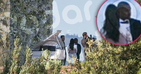 //kim kardashian kanye west wedding first photos wide