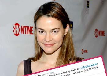 //leisha hailey twitter southwest flight wenn