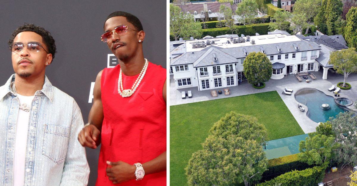 Diddy's Sons Look Stressed Outside Of L.A. Mansion After Raid