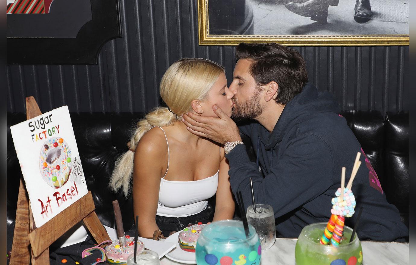 Scott Disick Sofia Richie Kiss Art Week Party Miami