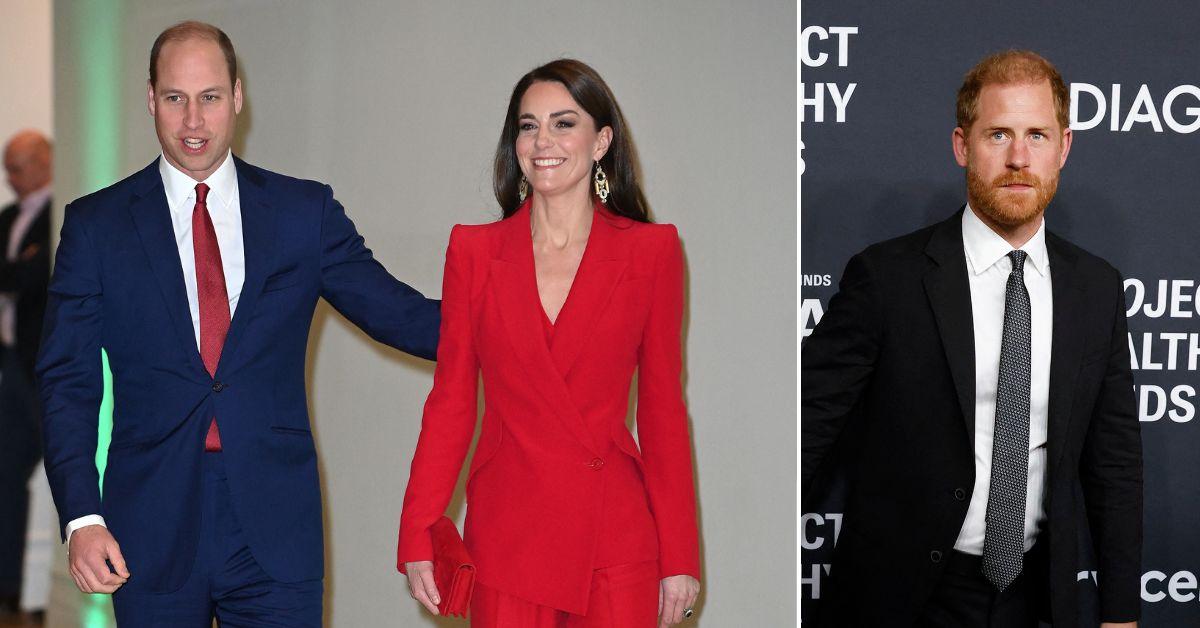 Split photos Prince William, Princess Kate and Prince Harry