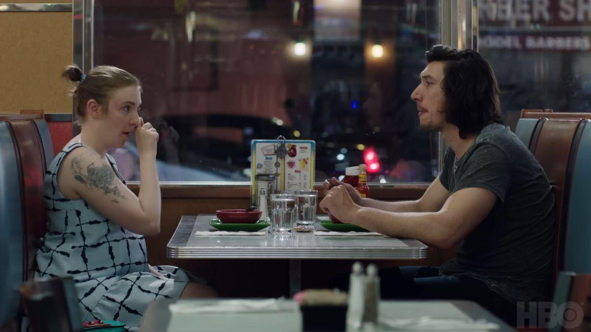 Photo of Lena Dunham and Adam Driver