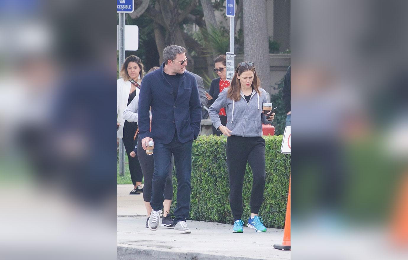 Ben Affleck Happy During Walk With Ex Jen Amid Talks Of Shacking Up With Lindsey