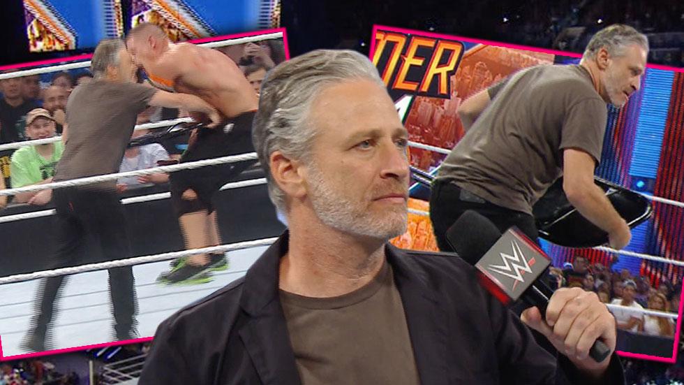 Jon Stewart John Cena Monday Night Raw