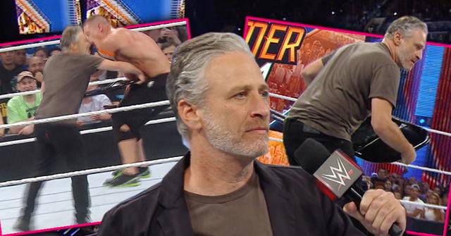 Jon Stewart John Cena Monday Night Raw