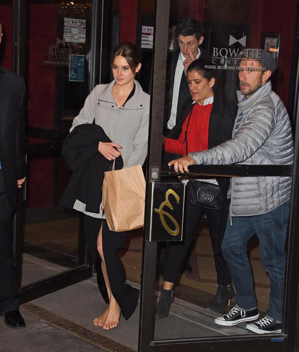 Shailene Woodley Barefoot NYC