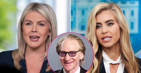 split image of Karoline Leavitt, Bill Maher and Katie Zacharia