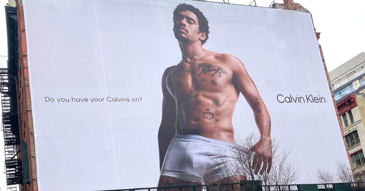 Photo of Bad Bunny's Calvin Klein ad