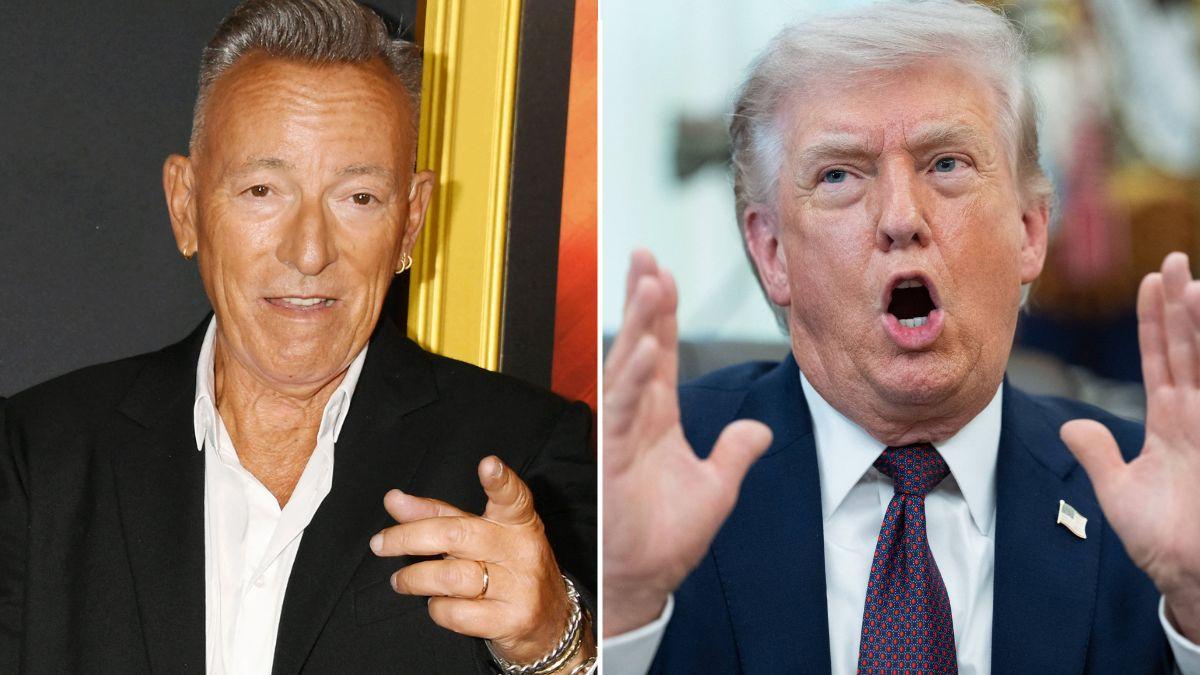 picture of Donald Trump and Bruce Springsteen