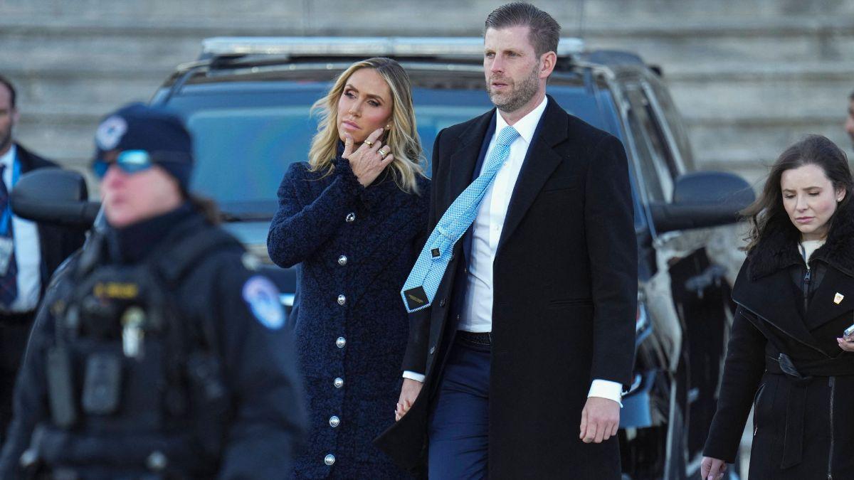 A photo of Lara Trump and Eric Trump
