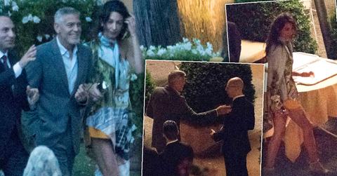 George Clooney Dinner With Amal After Accident