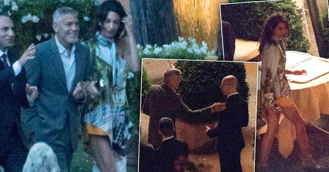 George Clooney Dinner With Amal After Accident