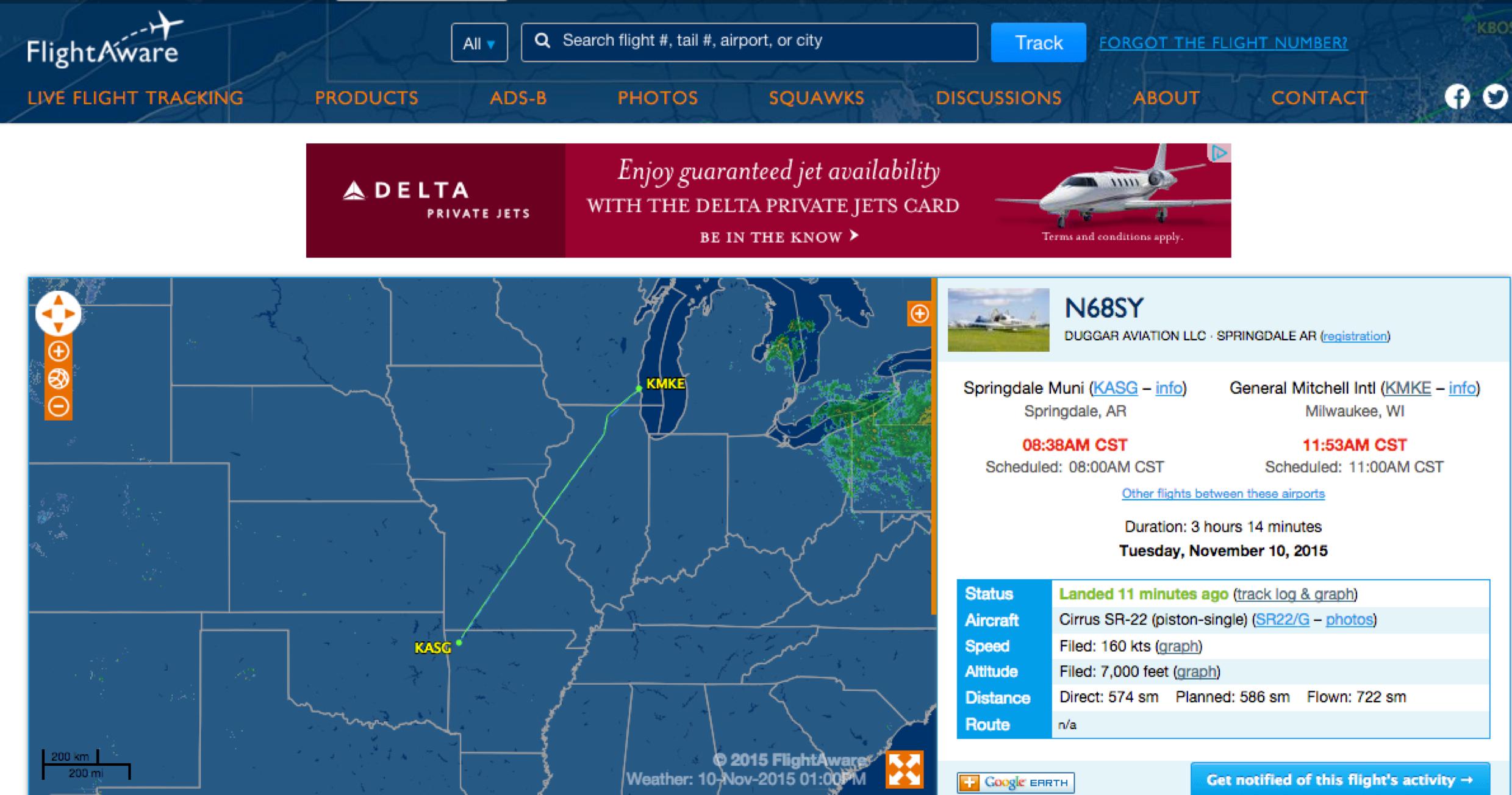 duggar flight tracker