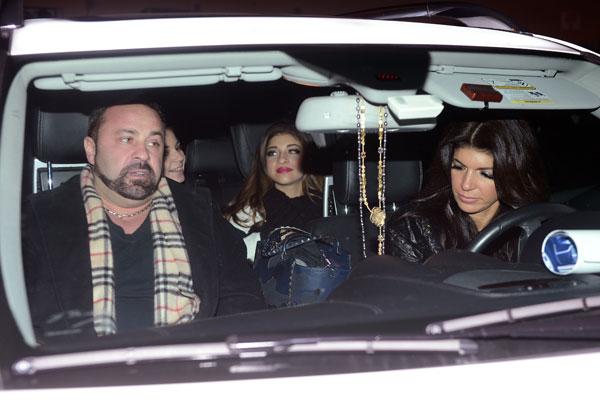 //Teresa Giudice and her husband Joe Giudice show support for their daughter Gia Giudice