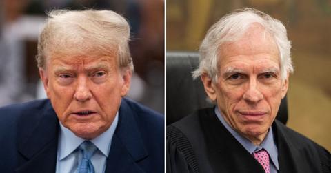 donald trump goes off judge arthur engoron truth social rant late night fraud election interference joe biden