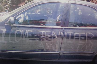 Jennifer Aniston Stalker Car