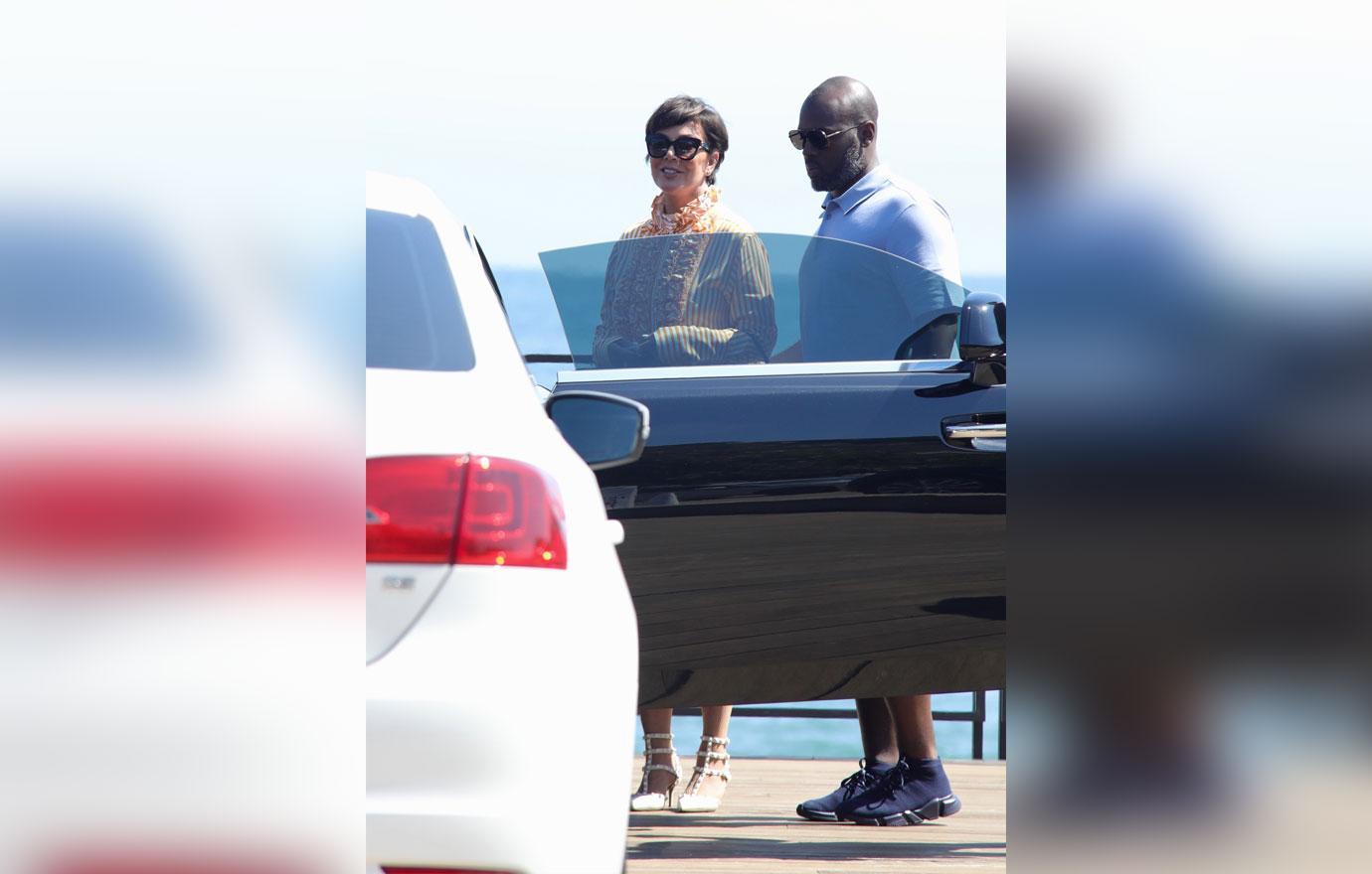 Kris Jenner Corey Gamble PDA Date