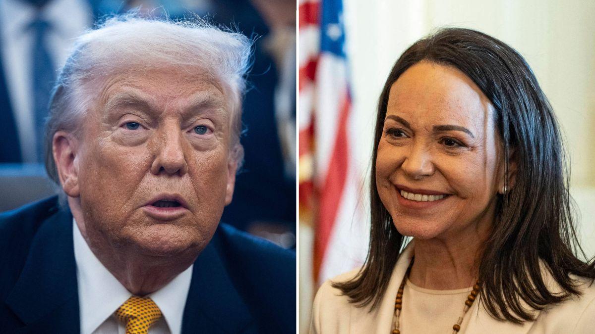 picture of Donald Trump and Maria Corina Machado