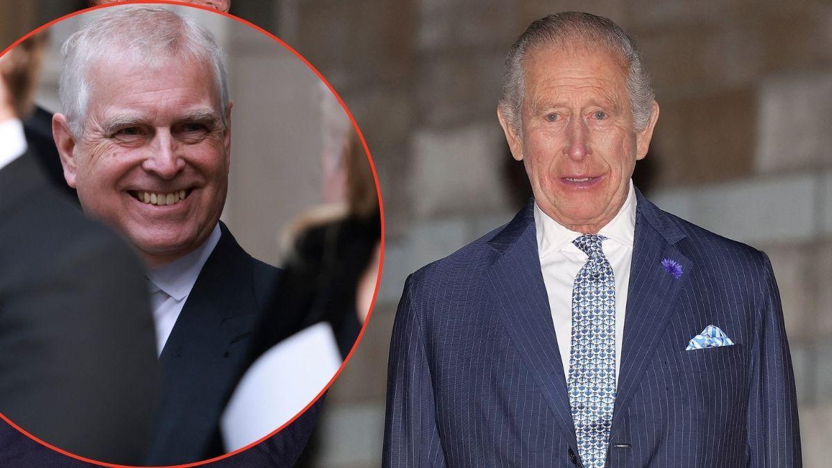 Photo of King Charles and Andrew Windsor