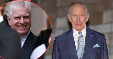 Photo of King Charles and Andrew Windsor