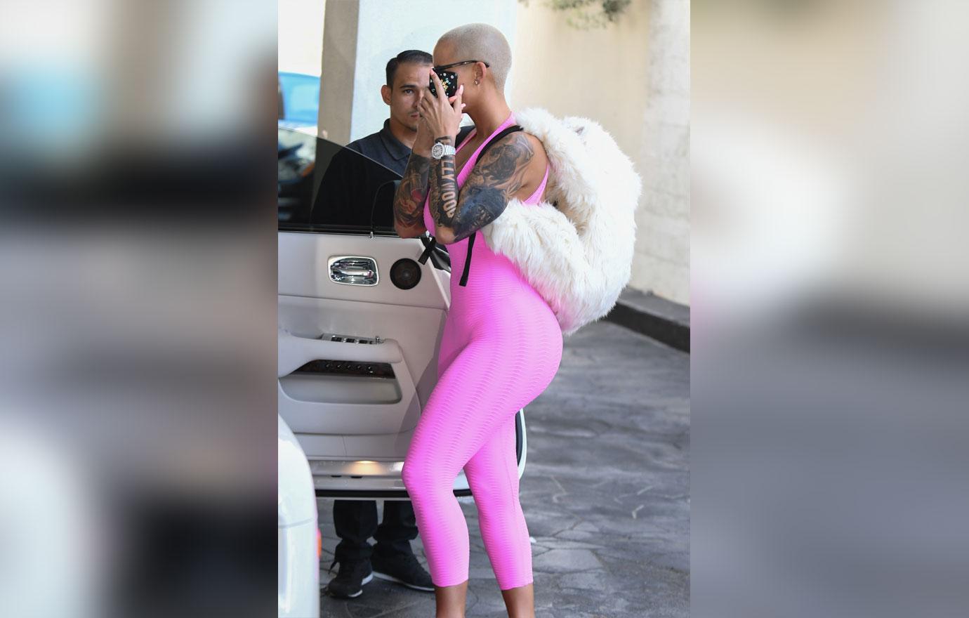 Amber Rose Busty After Botox At Dermatology Center