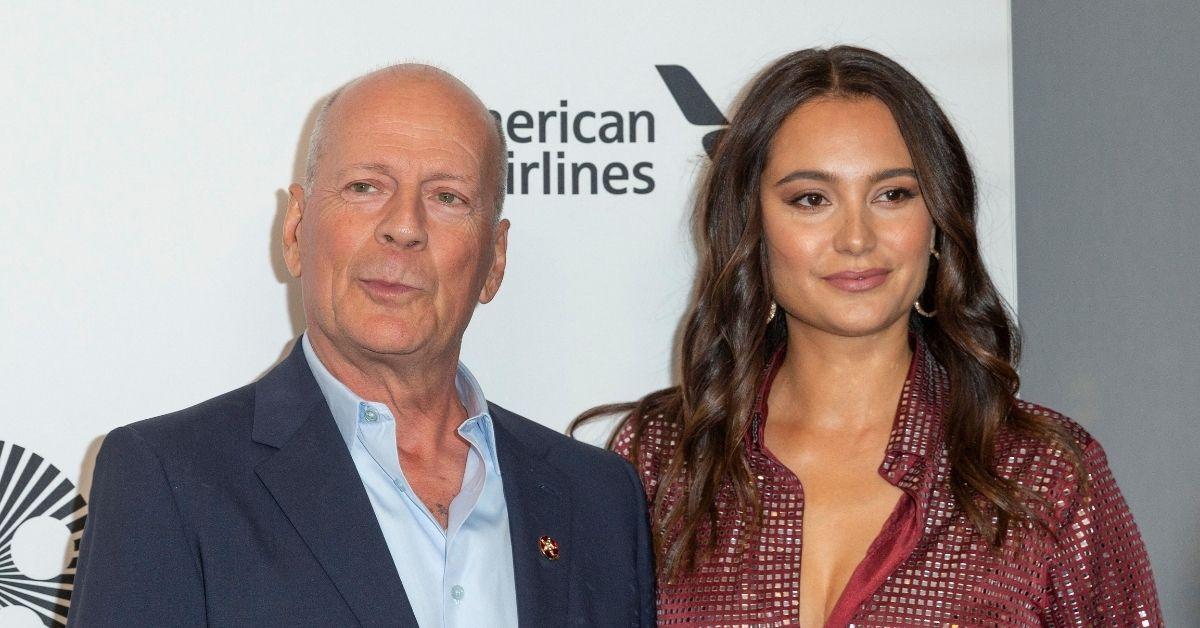 picture of Bruce Willis with Emma Heming Willis