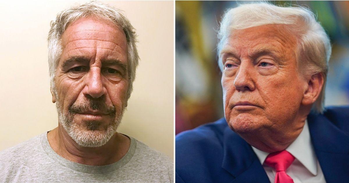 Photo of Jeffrey Epstein, Donald Trump