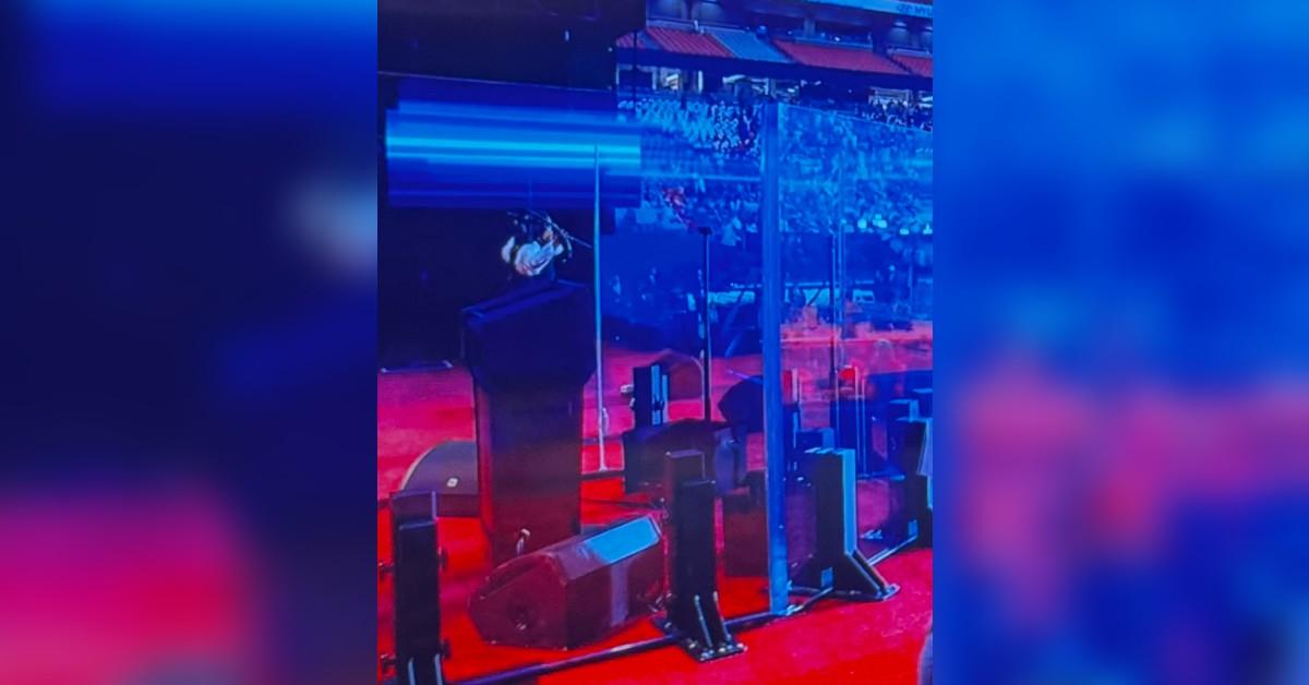 bullet proof glass charlie kirk