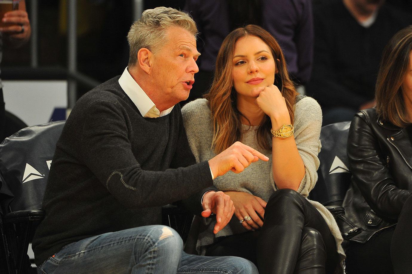 David Foster Katharine McPhee Lakers Game