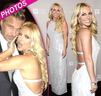 //britney spears white dress getty