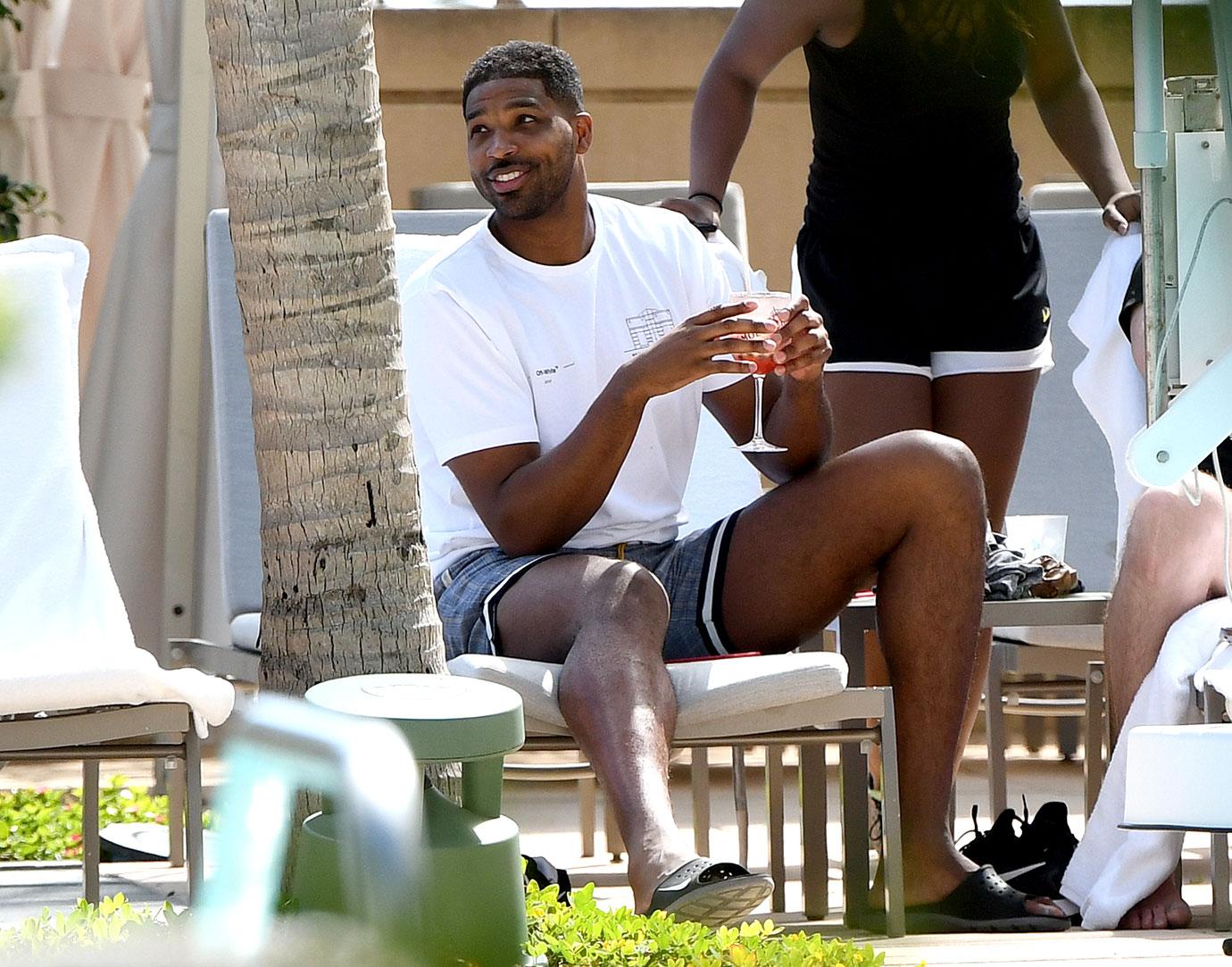 Tristan Thompson Pool Party Khloe Kardashian Cheating Scandal