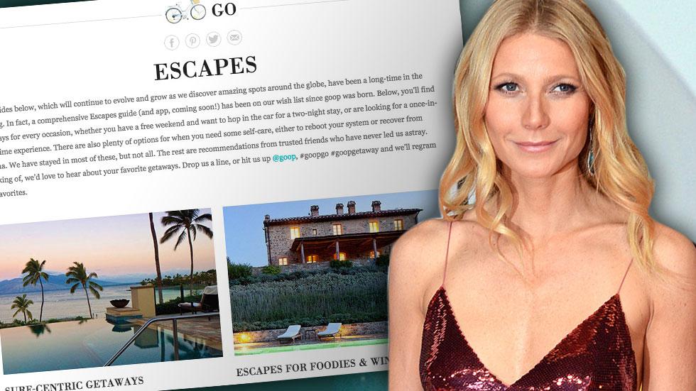 Gwyneth Paltrow Goop Vacations