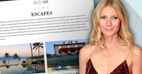Gwyneth Paltrow Goop Vacations